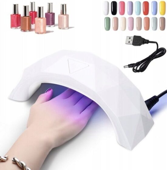 Nešiojama mini LED gelinių nagų lakavimui skirta lempa